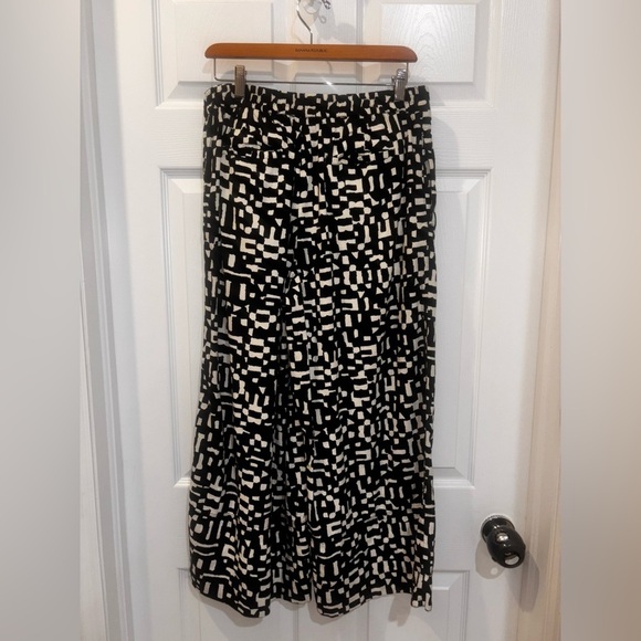 Banana republic LINEN-BLEND PULL-ON WIDE-LEG CROPPED PANT SZ 8​​ - Picture 4 of 13